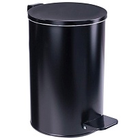 Ведро для мусора с педалью, усиленное, Титан, 10 л, черное, оцинкованная сталь в Новокузнецке Ведро для мусора с педалью, усиленное, Титан, 10 л, черное, оцинкованная сталь в Новокузнецке