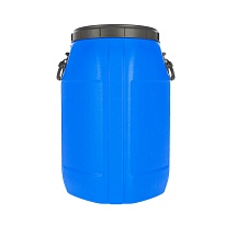 Бочка пластиковая 65 л Quadro с хомутом в Новокузнецке Бочка пластиковая 65 л Quadro с хомутом в Новокузнецке