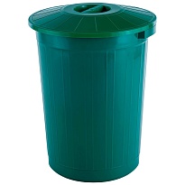 Мусорный бак с крышкой 60 л зеленый 60 зеленый в Новокузнецке