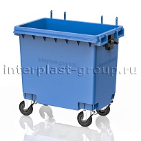 Мусорный контейнер 770 л голубой без крышки 770 голубой в Новокузнецке