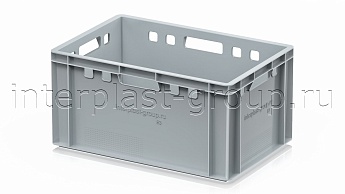 Ящик для мяса и колбасных изделий Е-3 серый в Новокузнецке Ящик для мяса и колбасных изделий Е-3 серый в Новокузнецке