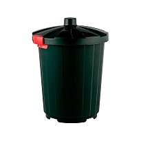 Мусорный бак с крышкой 105 л темно-зеленый 105 темно-зеленый в Новокузнецке
