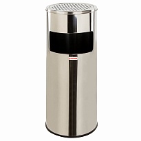 Урна с пепельницей 27 л, нержавеющая сталь, зеркальная, LAIMA PROFESSIONAL в Новокузнецке