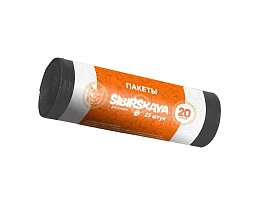 Мешки для мусора 20 л, черные, в рулоне 25 шт., ПНД, 6 мкм, 420х450 мм, SIBIRSKAYA, 101-001 S в Новокузнецке