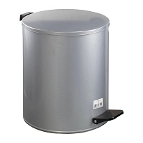 Ведро для мусора с педалью, усиленное, Титан, 15 л, серое, оцинкованная сталь в Новокузнецке Ведро для мусора с педалью, усиленное, Титан, 15 л, серое, оцинкованная сталь в Новокузнецке