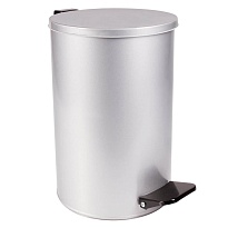 Ведро для мусора с педалью, усиленное, Титан, 10 л, серое, оцинкованная сталь в Новокузнецке Ведро для мусора с педалью, усиленное, Титан, 10 л, серое, оцинкованная сталь в Новокузнецке