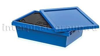 Изотермический контейнер KV 6416 в сборе с крышкой голубой в Новокузнецке