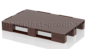 Поддон пластиковый сплошной с бортиками коричневый в Новокузнецке