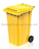 Контейнер для мусора 240 л желтый облегченный 240 желтый в Новокузнецке