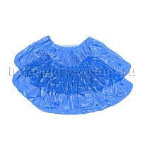 Бахилы голубые 2000 шт (1000 пар), 16 мкм, однослойные, с одной резинкой, Эконом в Новокузнецке