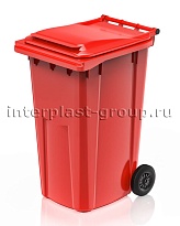 Контейнер для мусора 240 л красный облегченный 240 красный в Новокузнецке Контейнер для мусора 240 л красный облегченный 240 красный в Новокузнецке