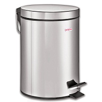 Ведро-контейнер для мусора (урна) с педалью LAIMA Classic, 20 л, зеркальное, нержавеющая сталь, со съемным внутренним ведром в Новокузнецке