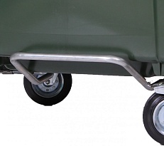 Педаль для мусорного контейнера 1100 л.  серый в Новокузнецке