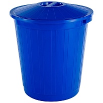 Мусорный бак с крышкой 70 л синий 70 синий в Новокузнецке